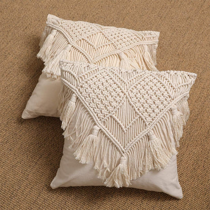 HLHF Corry Macrame Pillow Pillows & Throws Furniture Store Burlington Ontario Near Me 