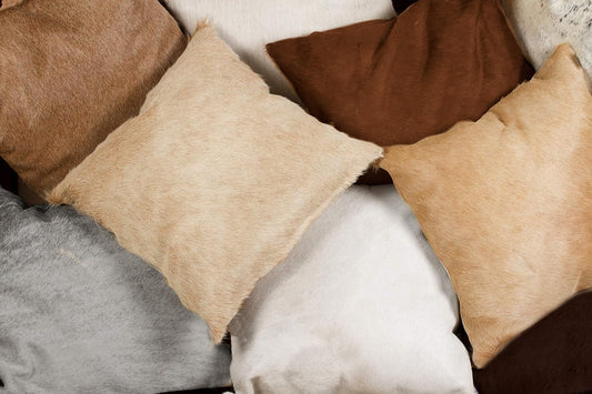 Cowhide Pillow X Grey Home