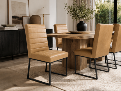 Coated Fabric Dining Chair