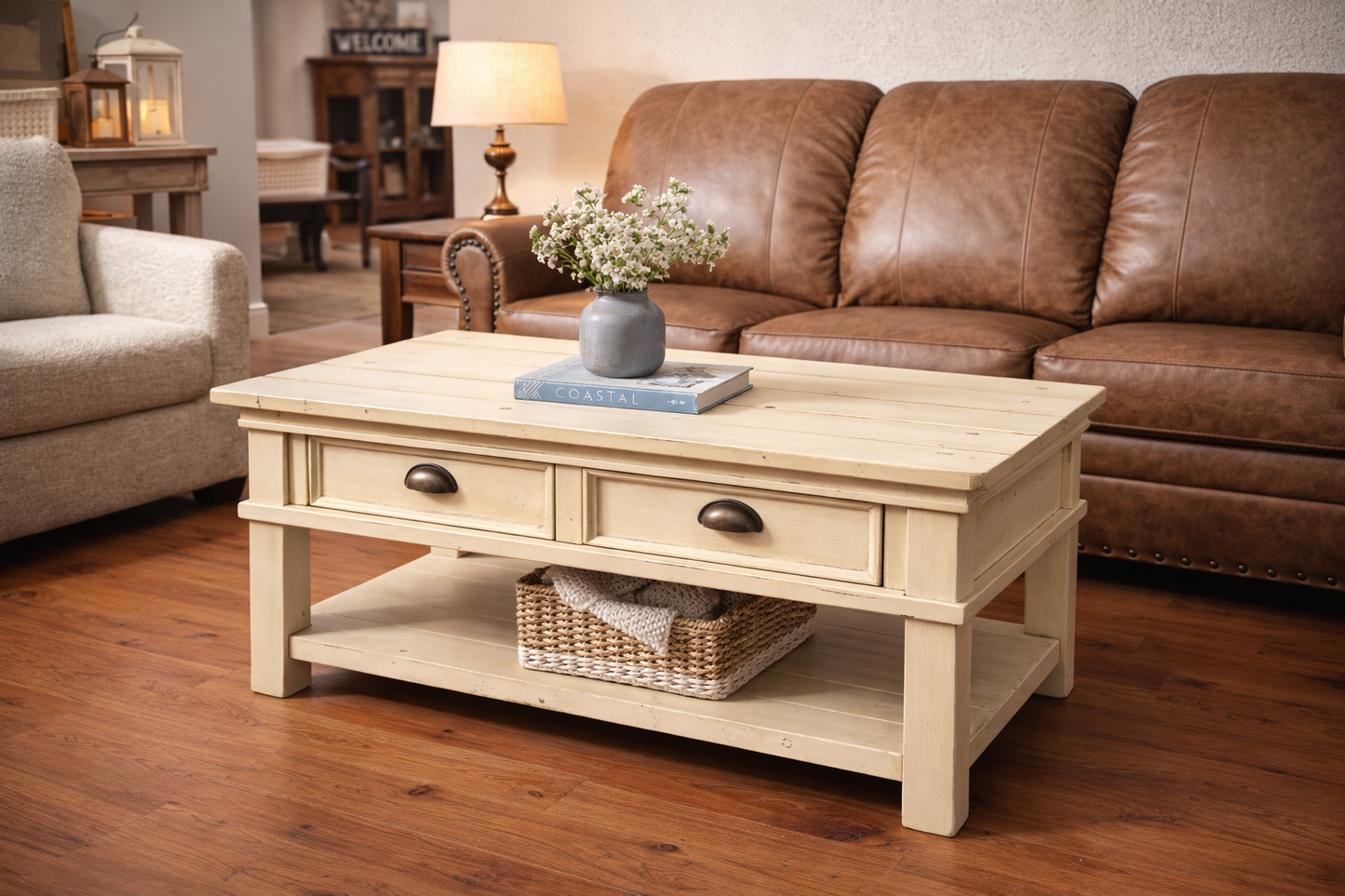 Ivory Pine Coffee Table - Floor Model