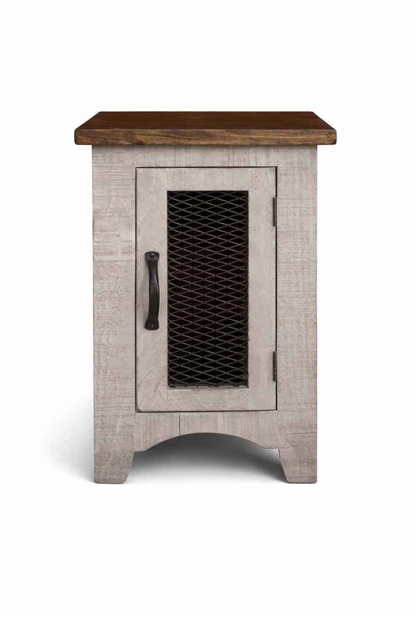 HLHF Pueblo Grey Chairside Table Living, Occasional Furniture Store Burlington Ontario Near Me 