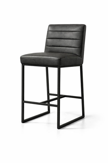 HLHF Coated Fabric Bar Stool - Charcoal New Arrivals, Stools & Bars Furniture Store Burlington Ontario Near Me 