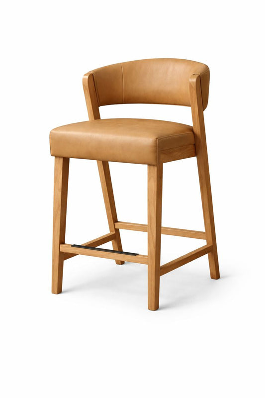 HLHF Curve Stool - Tan Stools, Stools & Bars Furniture Store Burlington Ontario Near Me 