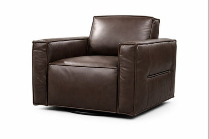 HLHF Oslo Mountain Leather Swivel Chair Accent Chairs, Living, New Arrivals Furniture Store Burlington Ontario Near Me 