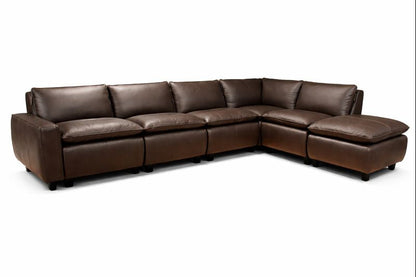 HLHF Oslo Mountain Leather Sectional - FLOOR MODEL Living Furniture Store Burlington Ontario Near Me 