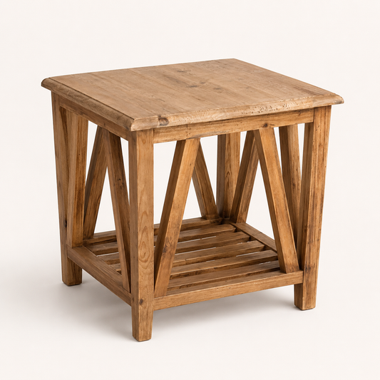 Bleached Old Pine Side Table - Floor Model