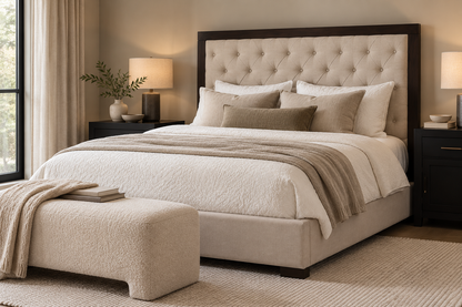 Tufted Upholstered Queen Bed