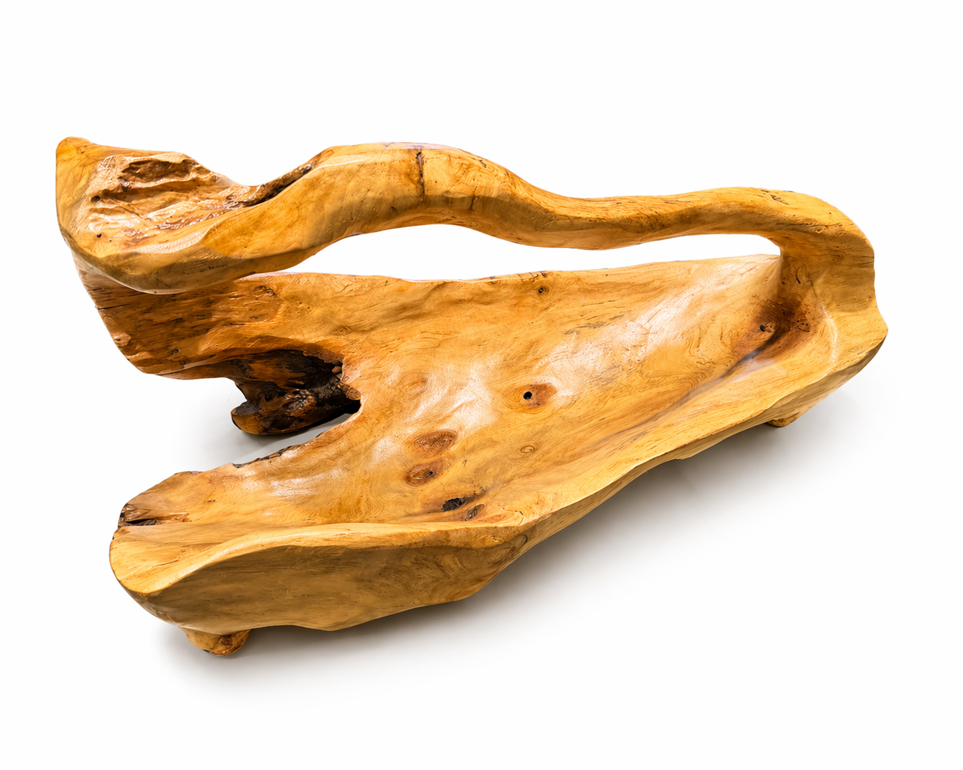 HLHF Teak Wood Handle Bowl Accessories Furniture Store Burlington Ontario Near Me 