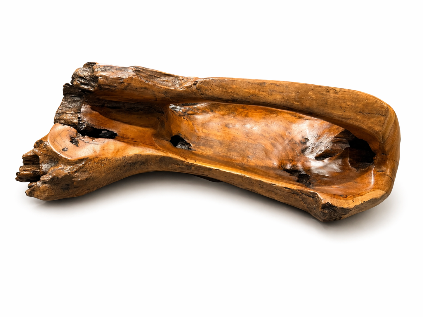 HLHF Teak Wood Handle Bowl Accessories Furniture Store Burlington Ontario Near Me 