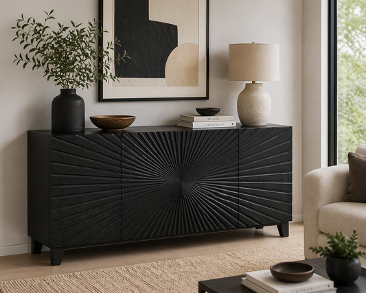 Centuri 4 Door Console - Black x Grey Home