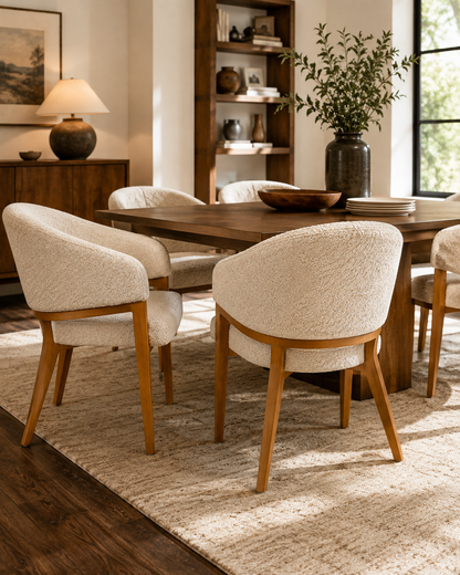 Azalea Sand Arm Dining Chair