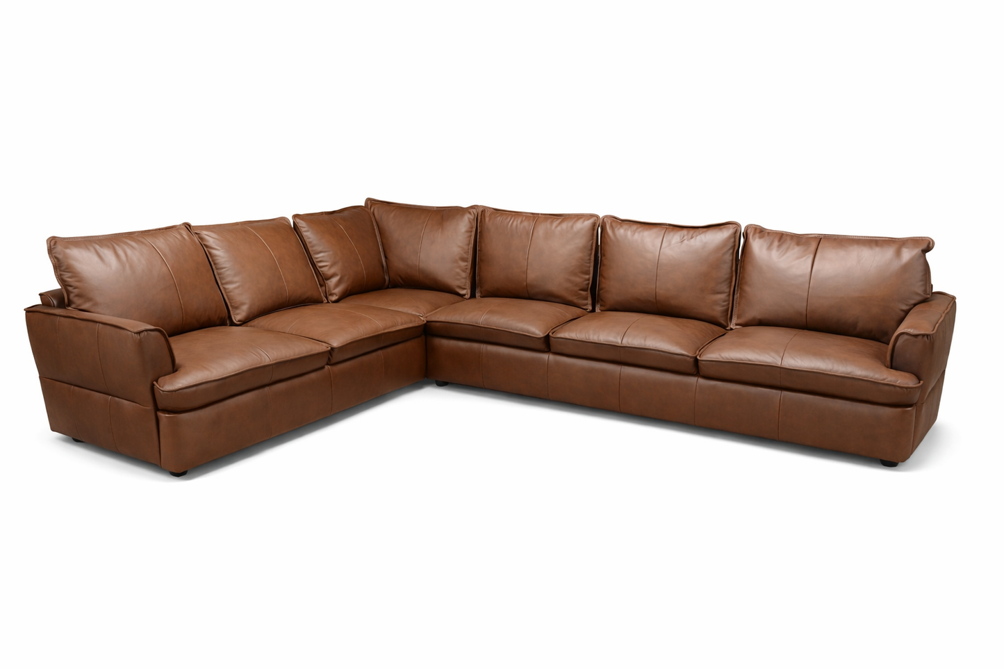 HLHF Volcano Brown Leather Sectional Living, New Arrivals Furniture Store Burlington Ontario Near Me 