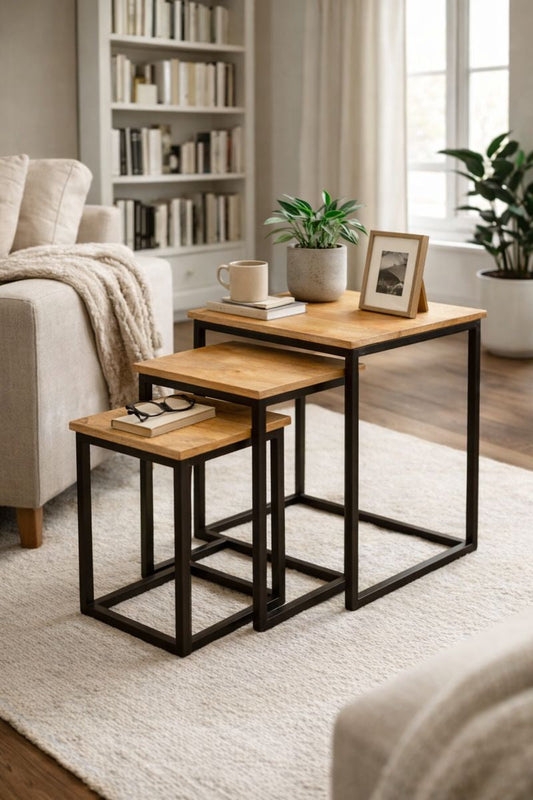 HLHF 1048 Set of 3 Nesting Tables Occasional Furniture Store Burlington Ontario Near Me 