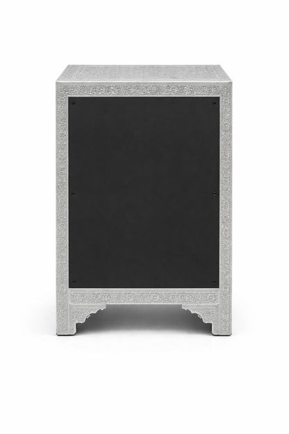 HLHF Embossed Metal Table Occasional Furniture Store Burlington Ontario Near Me 