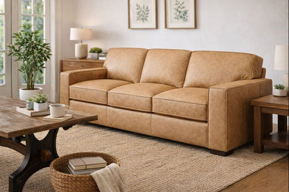 HLHF Maestro Leather Sofa - FLOOR MODEL Living, Sale Furniture Store Burlington Ontario Near Me 