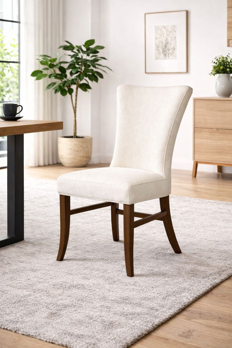 HLHF Winged Boucle Fabric Dining Chair Dining, New Arrivals Furniture Store Burlington Ontario Near Me 