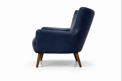HLHF Orb Leather Accent Chair - Navy Accent Chairs, Living, Sale Furniture Store Burlington Ontario Near Me 