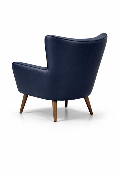 HLHF Orb Leather Accent Chair - Navy Accent Chairs, Living, Sale Furniture Store Burlington Ontario Near Me 