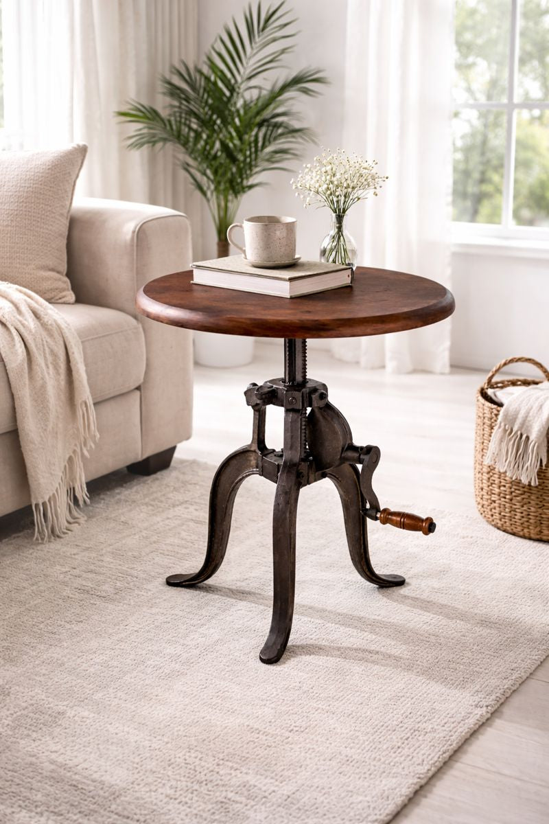 HLHF Industrial Loft 24" Side Table - FLOOR MODEL Living, Occasional, Sale, Side Table Furniture Store Burlington Ontario Near Me 