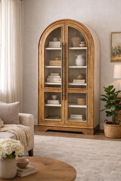 HLHF Jenna Display Cabinet New Arrivals, Occasional, Office Furniture Store Burlington Ontario Near Me 