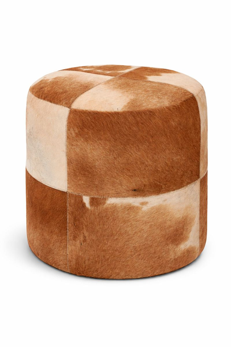HLHF Natural Cowhide Ottoman Accessories, Living Furniture Store Burlington Ontario Near Me 