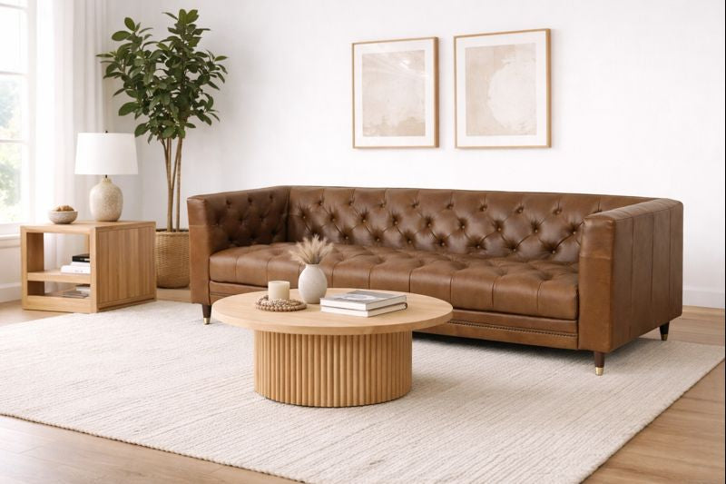 HLHF Bistro Leather Sofa Living Furniture Store Burlington Ontario Near Me 