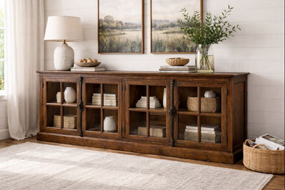 HLHF Monaco 4 Door Sideboard Sideboards & Buffets Furniture Store Burlington Ontario Near Me 