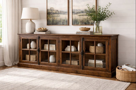 HLHF Monaco 4 Door Sideboard Sideboards & Buffets Furniture Store Burlington Ontario Near Me 