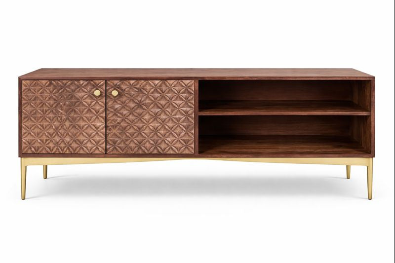 HLHF Carved TV Stand Living, Occasional Furniture Store Burlington Ontario Near Me 