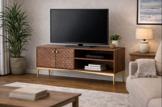 HLHF Carved TV Stand Living, Occasional Furniture Store Burlington Ontario Near Me 