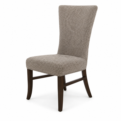 Winged Fabric Dining Chair - Tasmin Earth
