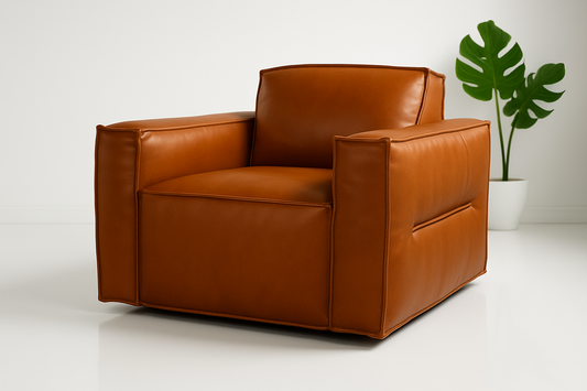 W1372 Leather Swivel Chair - 3 Colours