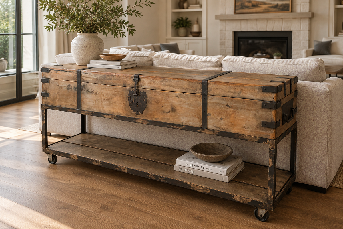 HLHF Trunk Console Sideboards & Buffets Furniture Store Burlington Ontario Near Me 