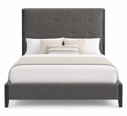 Charcoal Upholstered Bed