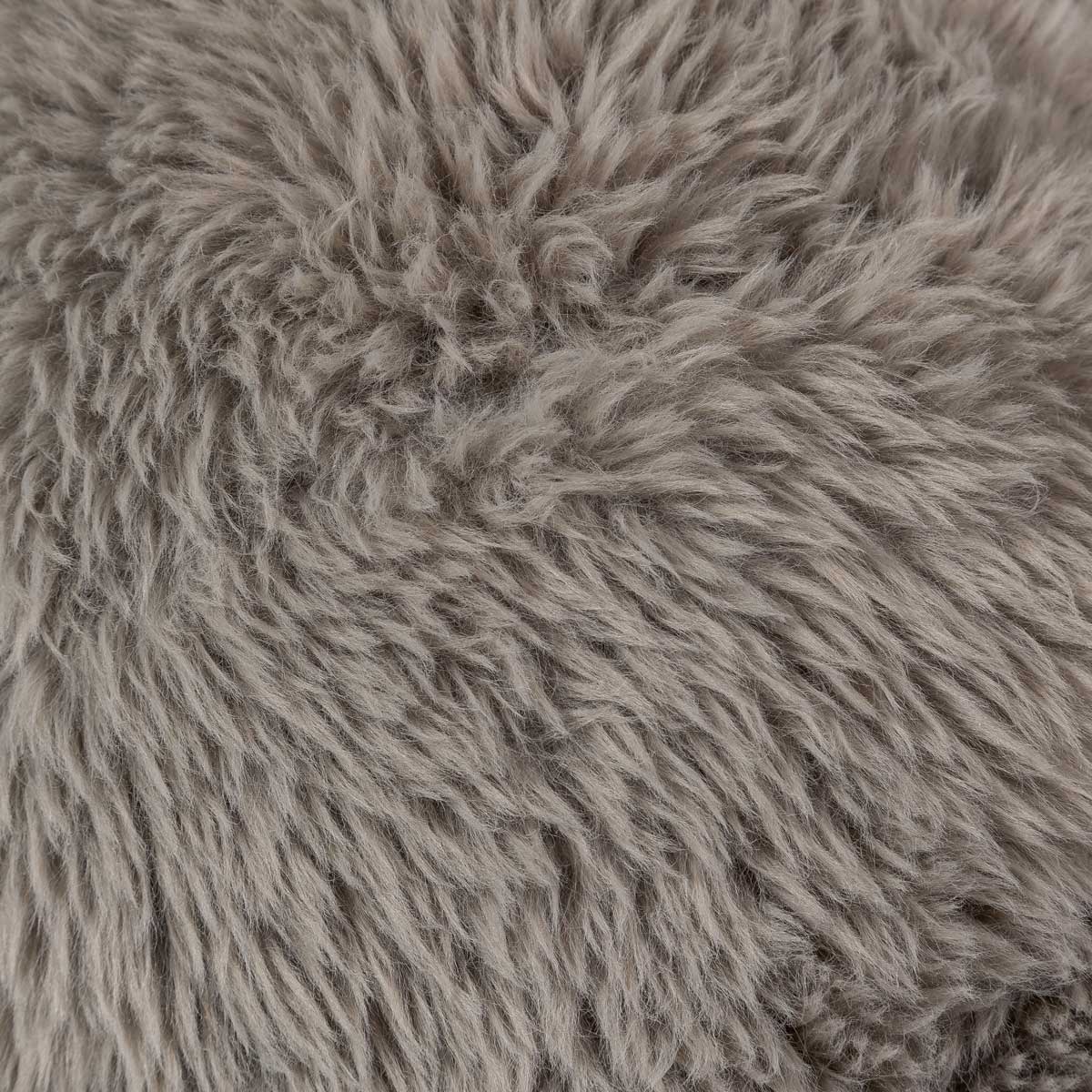 Shaggy Ball Cushion x Grey Home