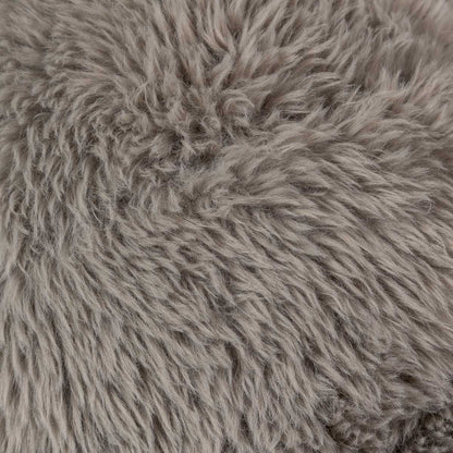 Shaggy Ball Cushion x Grey Home