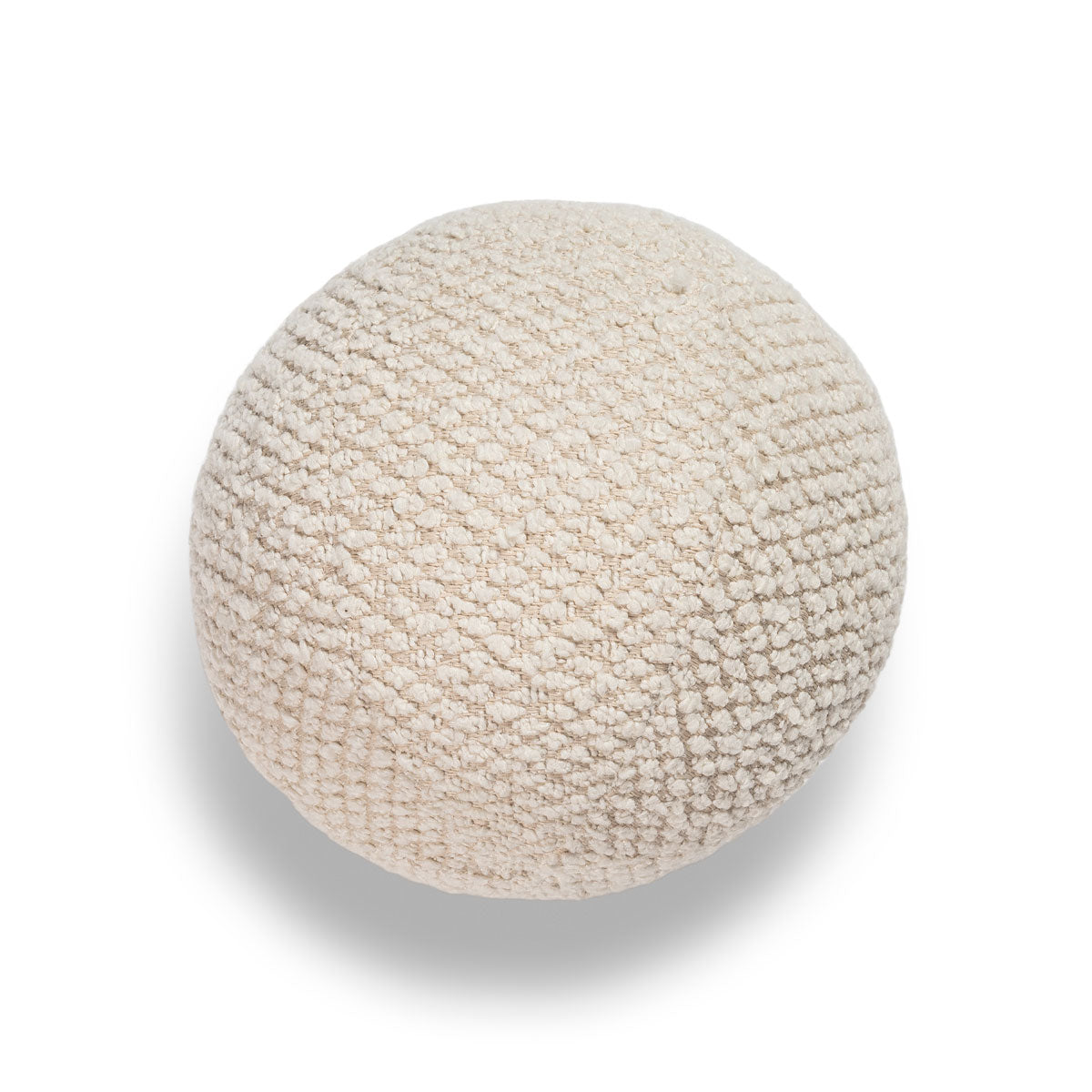 Cream Ball Cushion x Grey Home