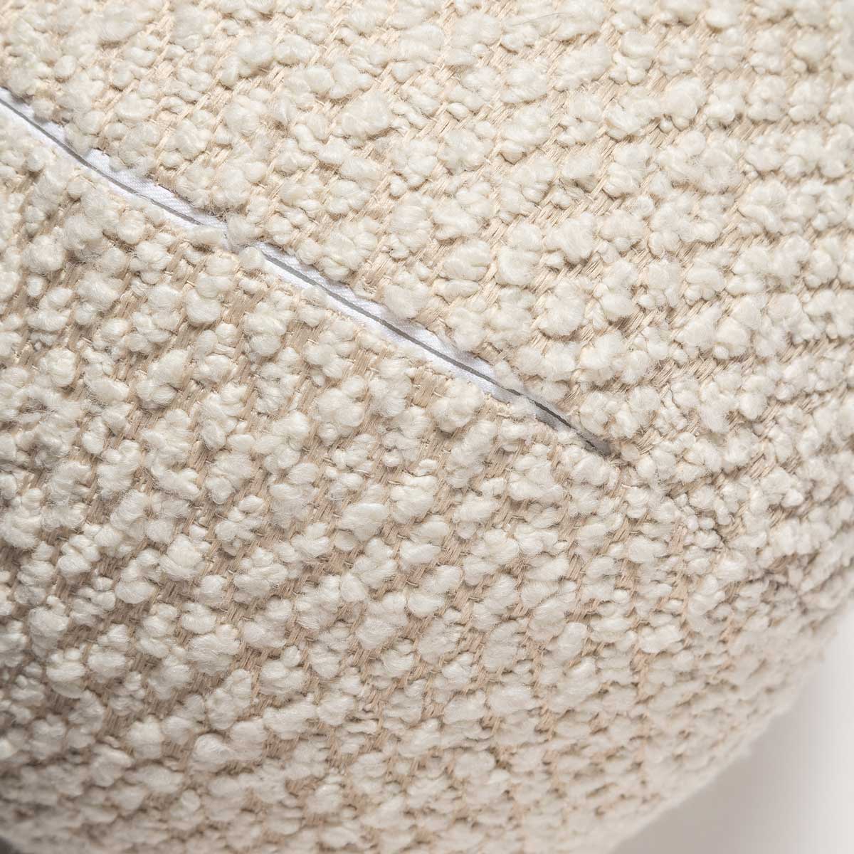 Cream Ball Cushion x Grey Home