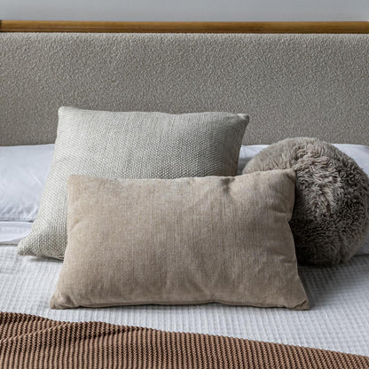 Natural Crush Cushion x Grey Home