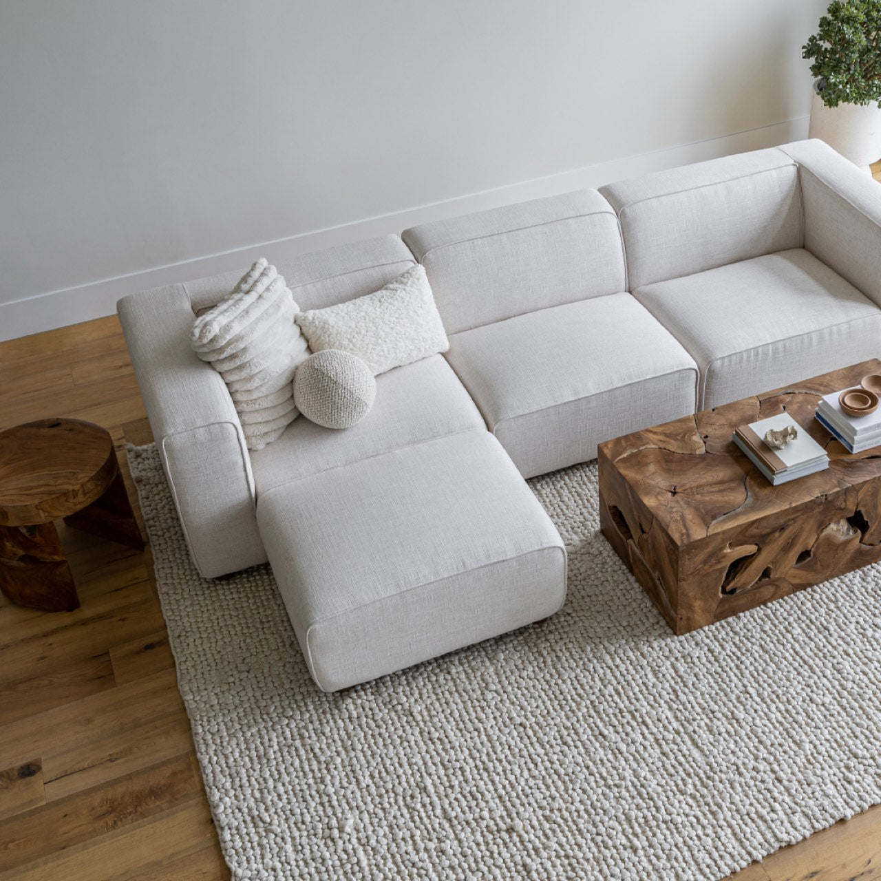Cream Crush Cushion x Grey Home