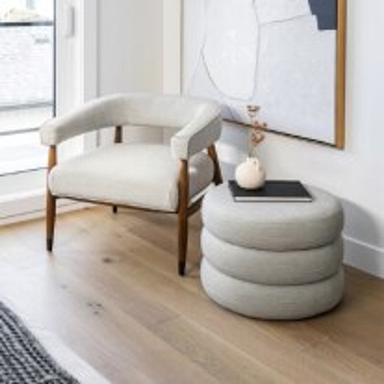 Fillo Ottoman X Grey Home