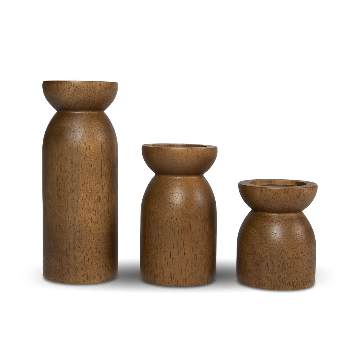 Fawn Pillar Candle Set - Chestnut x Grey Home