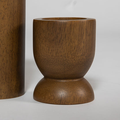 Fawn Pillar Candle Set - Chestnut x Grey Home