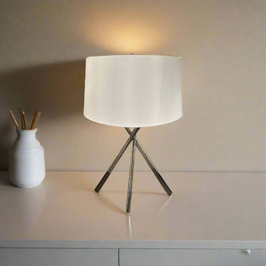 HLHF Chrome Tripod Table Lamp Lighting Furniture Store Burlington Ontario Near Me 