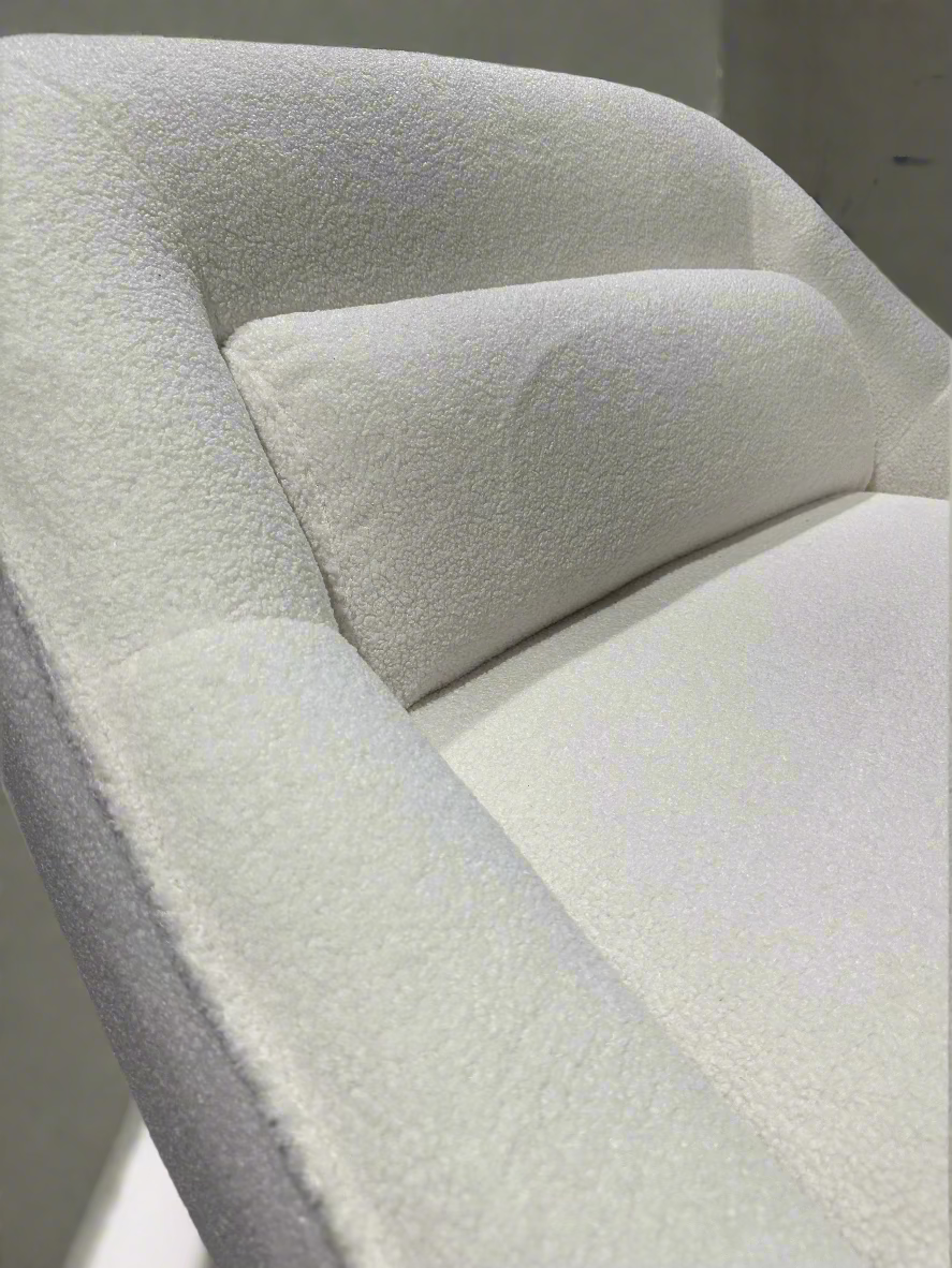 HLHF Amara Pearl Boucle Swivel Chair Accent Chairs, New Arrivals Furniture Store Burlington Ontario Near Me 