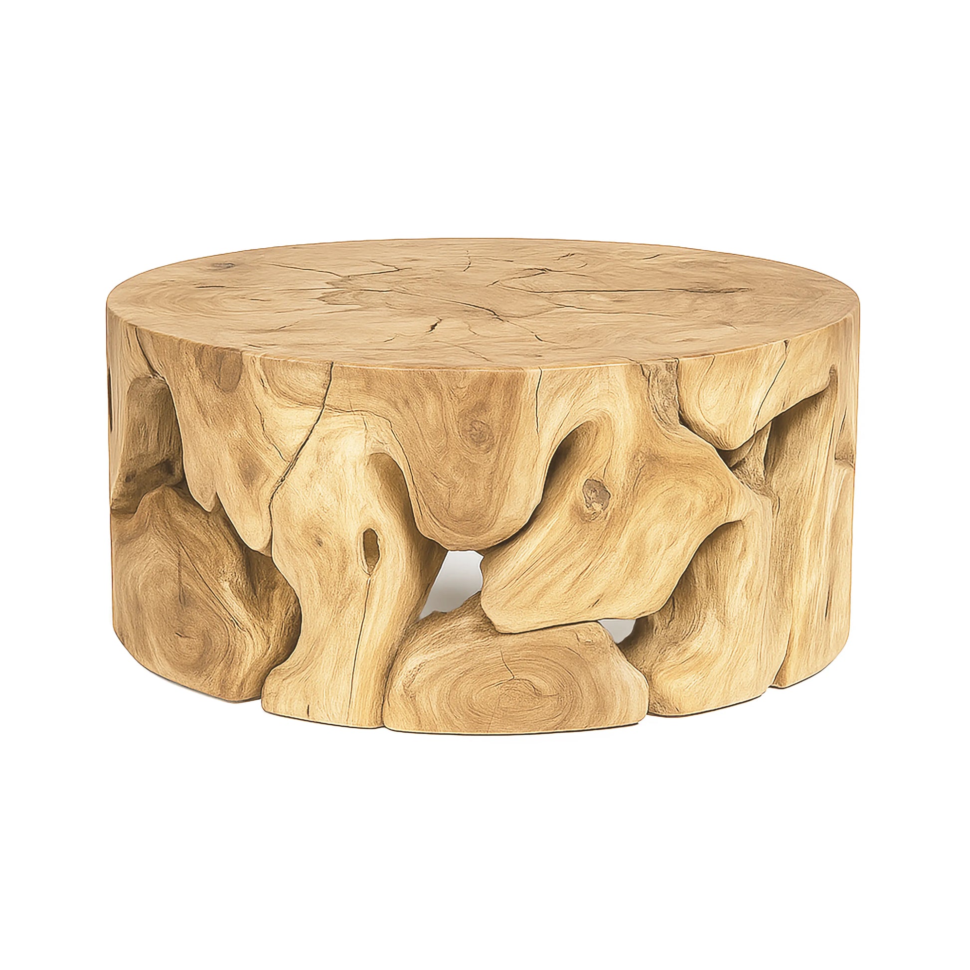 HLHF Bleached Natura Flow Round Coffee Table x Grey Home Coffee Table, Grey Home, Living, New Arrivals, Occasional Furniture Store Burlington Ontario Near Me 