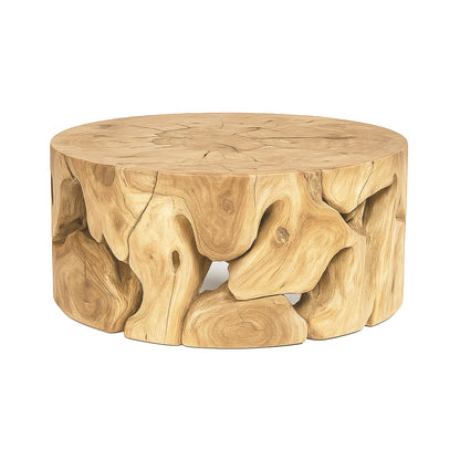 HLHF Bleached Natura Flow Round Coffee Table x Grey Home Coffee Table, Grey Home, Living, New Arrivals, Occasional Furniture Store Burlington Ontario Near Me 
