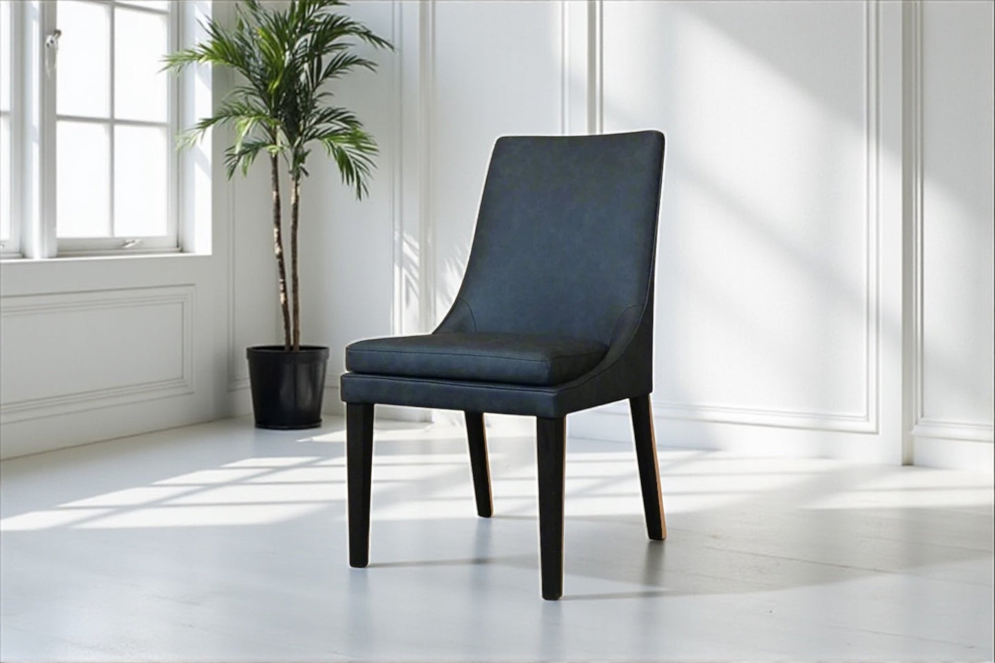 HLHF 1229 Coated Fabric Dining Chair - Charcoal Dining Furniture Store Burlington Ontario Near Me 