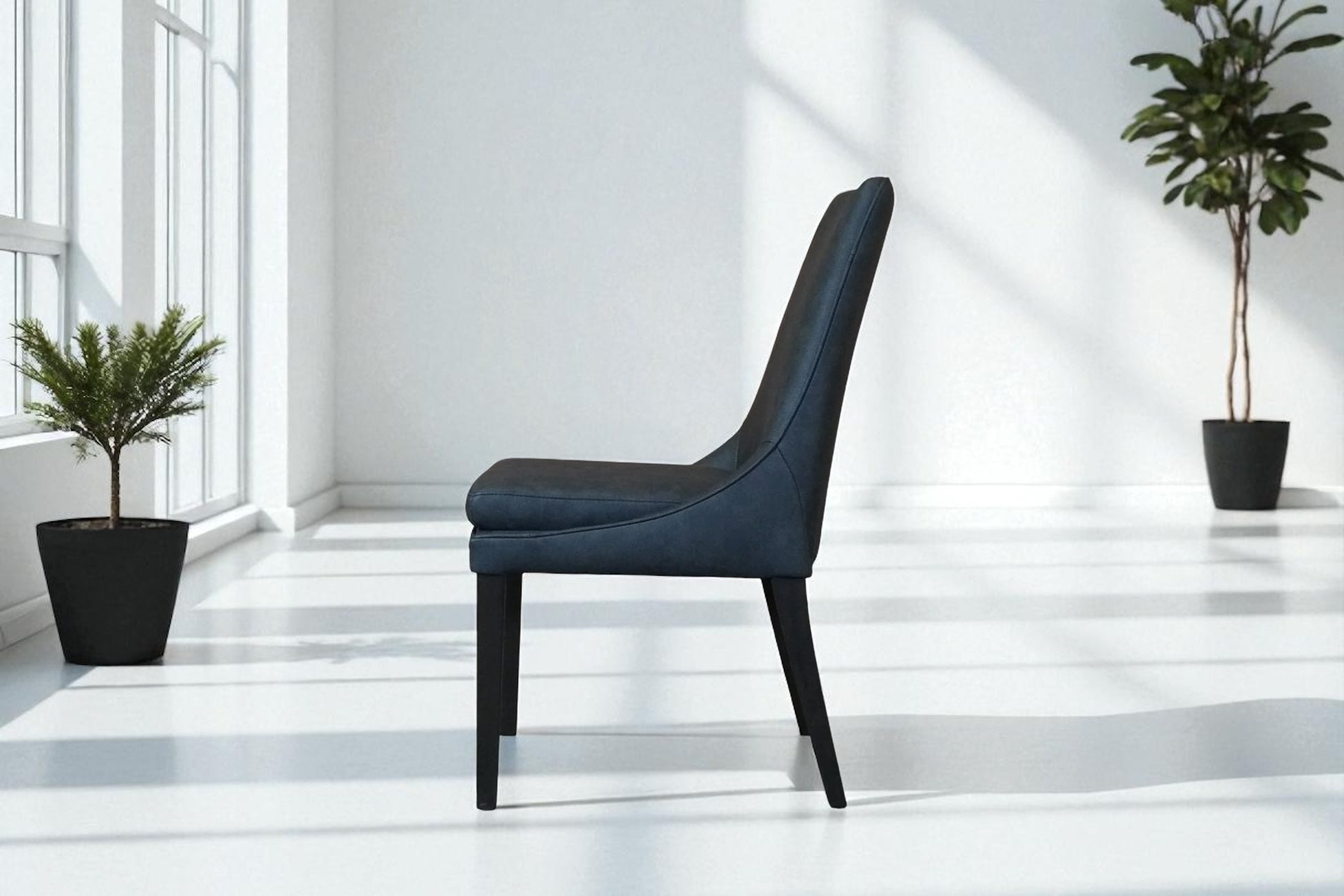 HLHF 1229 Coated Fabric Dining Chair - Charcoal Dining Furniture Store Burlington Ontario Near Me 