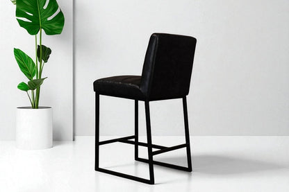 HLHF Y1511 Klyde 511 Coated Fabric Stool - Ebony Stools & Bars Furniture Store Burlington Ontario Near Me 